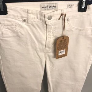 Lucky Brand White Bridgette Skinny 4/27